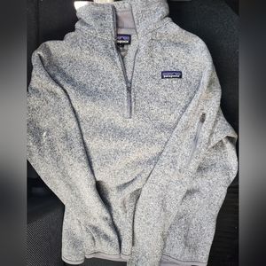 Women's grey patagonia xl quarter zip jacket/pullover